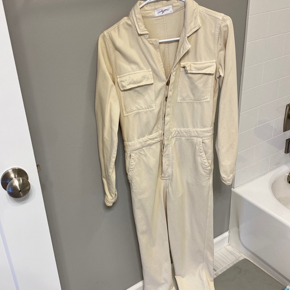 Cream jumpsuit